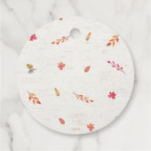 リトルカボチャートラック赤ちゃんシャワーメッセージカード フェイバータグ (裏面)