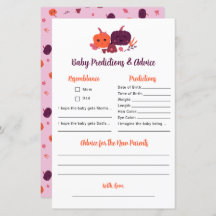 リトルカボチャ予測&アドバイスベビーシャワー