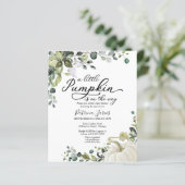 リトルカボチャ予算ベビーシャワー招待状 (スタンド正面)