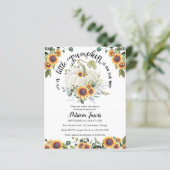 リトルカボチャ予算ベビーシャワー招待状 (スタンド正面)