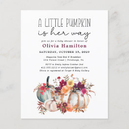 リトルカボチャ予算秋フローラベビーシャワー