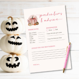 リトルカボチャ女の子の赤ちゃんシャワー予測ゲーム