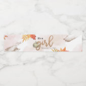 リトルカボチャ女の子の赤ちゃんシャワー ペットボトルラベル (シングルラベル)