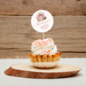 リトルカボチャ女の子ピンク赤ちゃんシャワーありがとう ラウンドシール