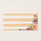 リトルカボチャ女の子ベビーシャワーおむつラッフルカード (裏面)