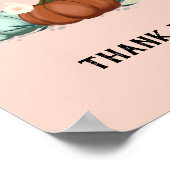 リトルカボチャ女の子ベビーシャワーカードとギフト ポスター (角)