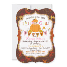 リトルカボチャ女の子紅葉ベビーシャワー