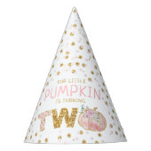 リトルカボチャ女の子2nd誕生日 パーティーハット (正面)