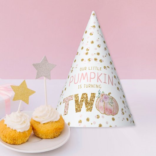 リトルカボチャ女の子2nd誕生日 パーティーハット