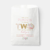 リトルカボチャ女の子2nd誕生日 フェイバーバッグ (正面)