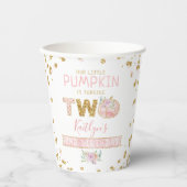 リトルカボチャ女の子2nd誕生日 紙コップ (正面)