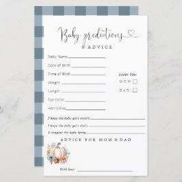 リトルカボチャ少年ベイビーシャワー予測アドバイス