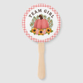 リトルカボチャ性別が投票少年または少女を明らかにする ハンドファン (裏面)