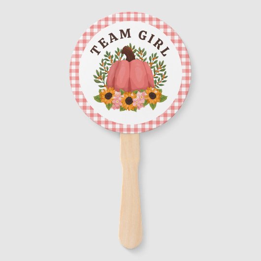 リトルカボチャ性別が投票少年または少女を明らかにする ハンドファン (裏面)