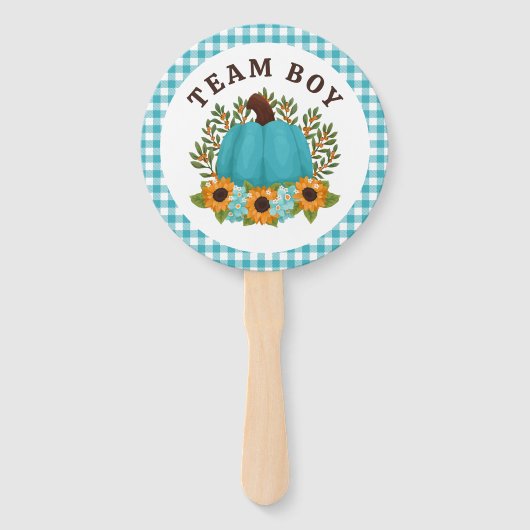 リトルカボチャ性別が投票少年または少女を明らかにする ハンドファン (正面)