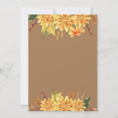 リトルカボチャ恐竜秋誕生日パーティー 招待状 (裏面)