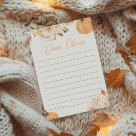 リトルカボチャ最初の誕生日タイムカプセルカード 招待状