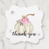 リトルカボチャ水カラーフローラ誕生日感謝してい フェイバータグ (正面)