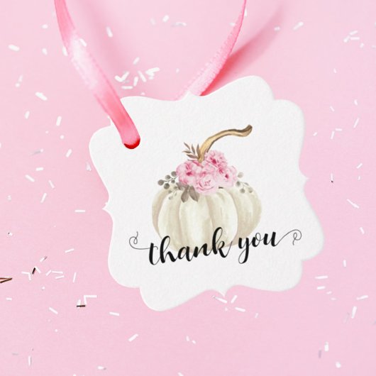 リトルカボチャ水カラーフローラ誕生日感謝してい フェイバータグ