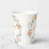 リトルカボチャ水彩ベビーシャワー 紙コップ (右)