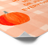 リトルカボチャ深夜おむつ赤ちゃんシャワーゲーム ポスター (角)