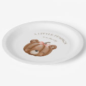 リトルカボチャ熊ベビーシャワー ペーパープレート (アングル)