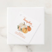 リトルカボチャ燃えたオレンジ色の赤ちゃんシャワー フェイバータグ (インサイチュ)