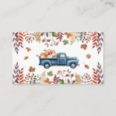 リトルカボチャ男の子の赤ちゃんシャワー本ベビー エンクロージャーカード (裏面)