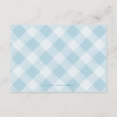 リトルカボチャ男の子の赤ちゃんシャワー本ベビー エンクロージャーカード (裏面)