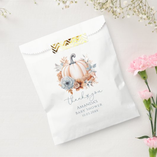リトルカボチャ男の子の赤ちゃんシャワー フェイバーバッグ (封をした状態)