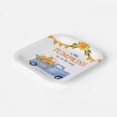 リトルカボチャ男の子の赤ちゃんシャワー ペーパープレート (傾斜あり)