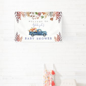 リトルカボチャ男の子ベイビーシャワーバナー 横断幕 (インサイチュ)