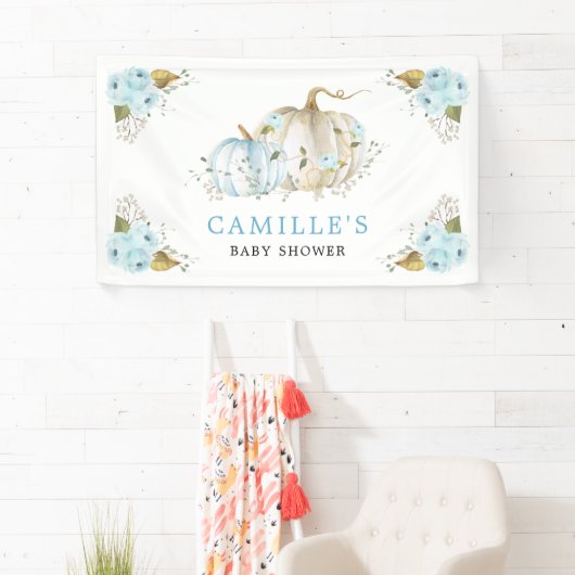 リトルカボチャ男の子ベビーシャワーパーティー 横断幕 (インサイチュ)