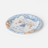 リトルカボチャ男の子服秋ベビーシャワー ペーパープレート (アングル)