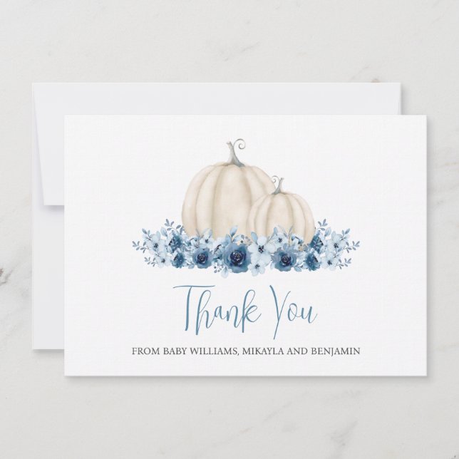 リトルカボチャ男の赤ちゃんベビーシャワーありがとう (正面)