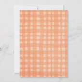 リトルカボチャ男女兼用秋ベビーシャワー サンキューカード (裏面)