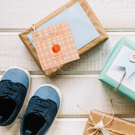 リトルカボチャ男女兼用秋ベビーシャワー フェイバータグ