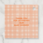 リトルカボチャ男女兼用秋ベビーシャワー フェイバータグ (裏面)