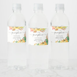 リトルカボチャ男女兼用秋ベビーシャワー ペットボトルラベル