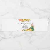 リトルカボチャ男女兼用秋ベビーシャワー ペットボトルラベル (シングルラベル)