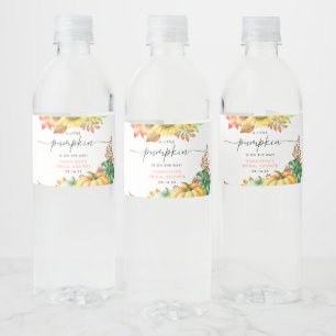リトルカボチャ男女兼用秋ベビーシャワー ペットボトルラベル