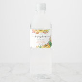 リトルカボチャ男女兼用秋ベビーシャワー ペットボトルラベル (正面)