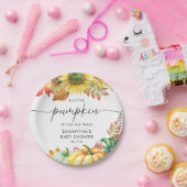 リトルカボチャ男女兼用秋ベビーシャワー ペーパープレート (パーティー)