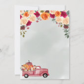 リトルカボチャ男女兼用秋ベビーシャワー 招待状 (裏面)