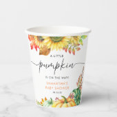 リトルカボチャ男女兼用秋ベビーシャワー 紙コップ (正面)