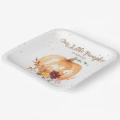 リトルカボチャ男女兼用秋2回目の誕生日 ペーパープレート (傾斜あり)