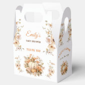 リトルカボチャ白パステルベビーシャワーゲーブル フェイバーボックス (オープン)