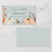 リトルカボチャ秋おむつラッフルベビーシャワー エンクロージャーカード (正面/裏面)