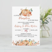 リトルカボチャ秋のベビーシャワー招待状 招待状 (スタンド正面)