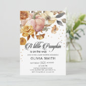 リトルカボチャ秋のベビーシャワー招待状 招待状 (スタンド正面)